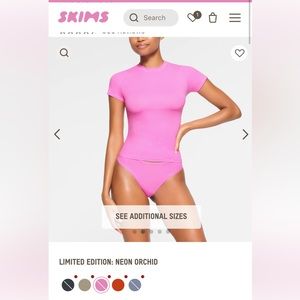 NWT RARE SKIMS Fits Everybody t-shirt in Limited edition (sold out) Neon Orchid